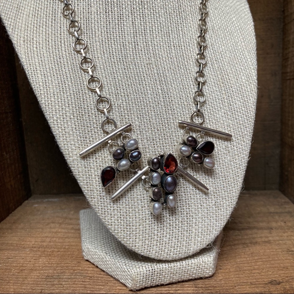 Sterling 925 & Stone Necklace 18”